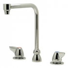 Zurn Z831S3-ICT Widespread  8in Bent Riser Spout  Interconnecting Tubes  Dome Lever Hles